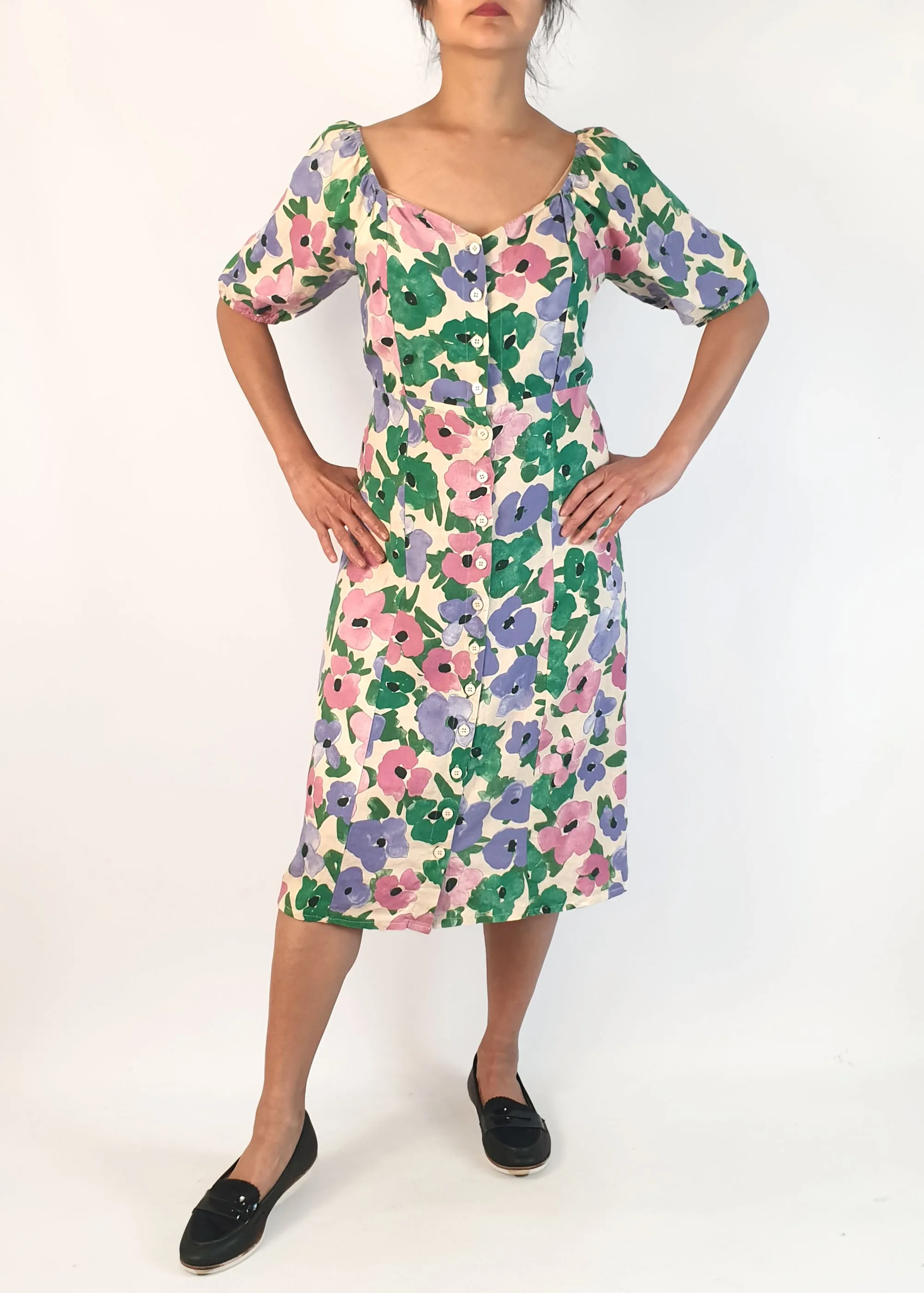 Princess Highway flattering floral half sleeve dress size 10