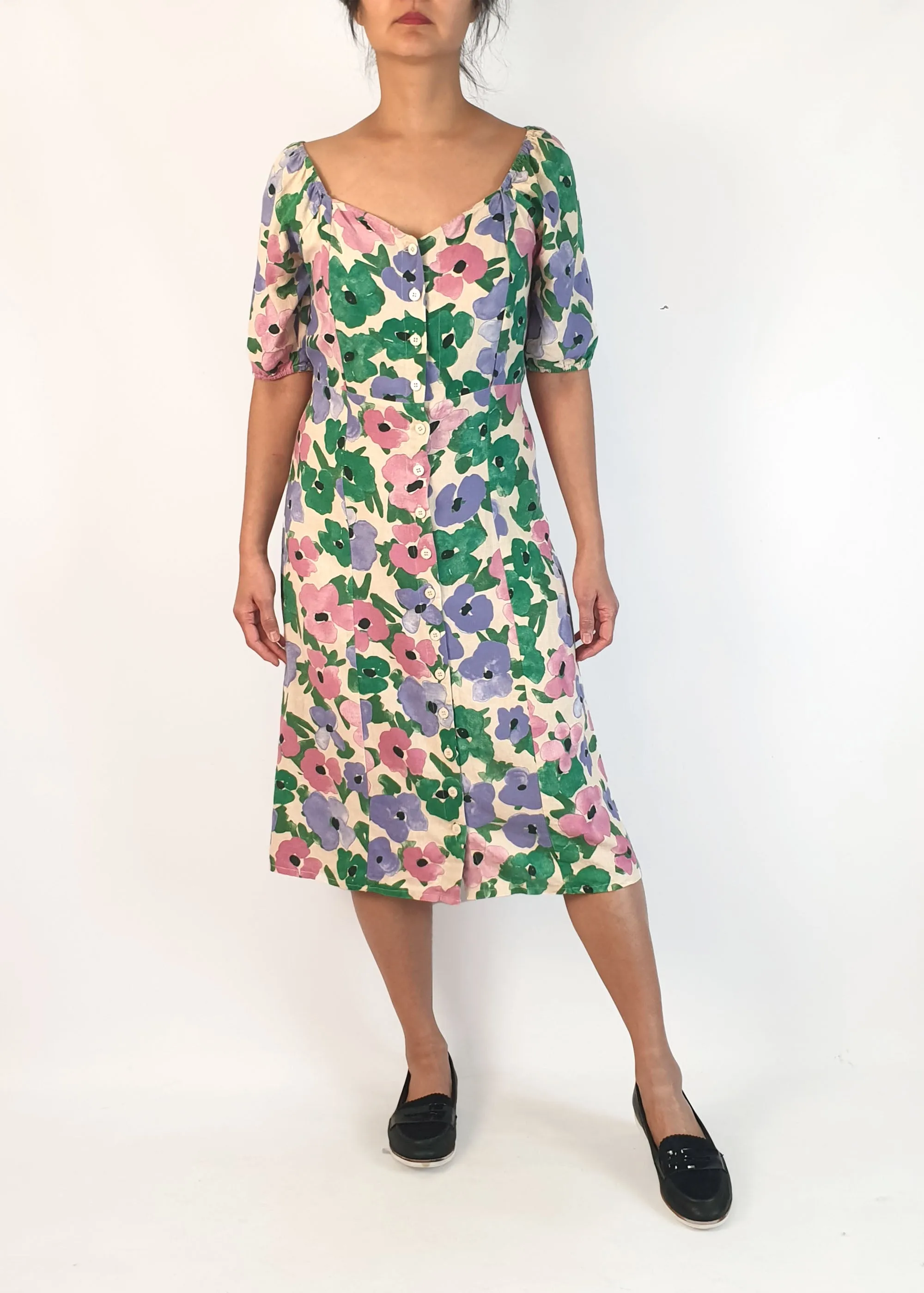 Princess Highway flattering floral half sleeve dress size 10