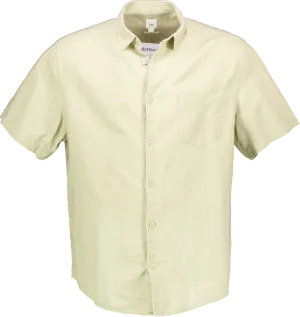 River Island Beige Linen Rich Short Sleeve Shirt UK L