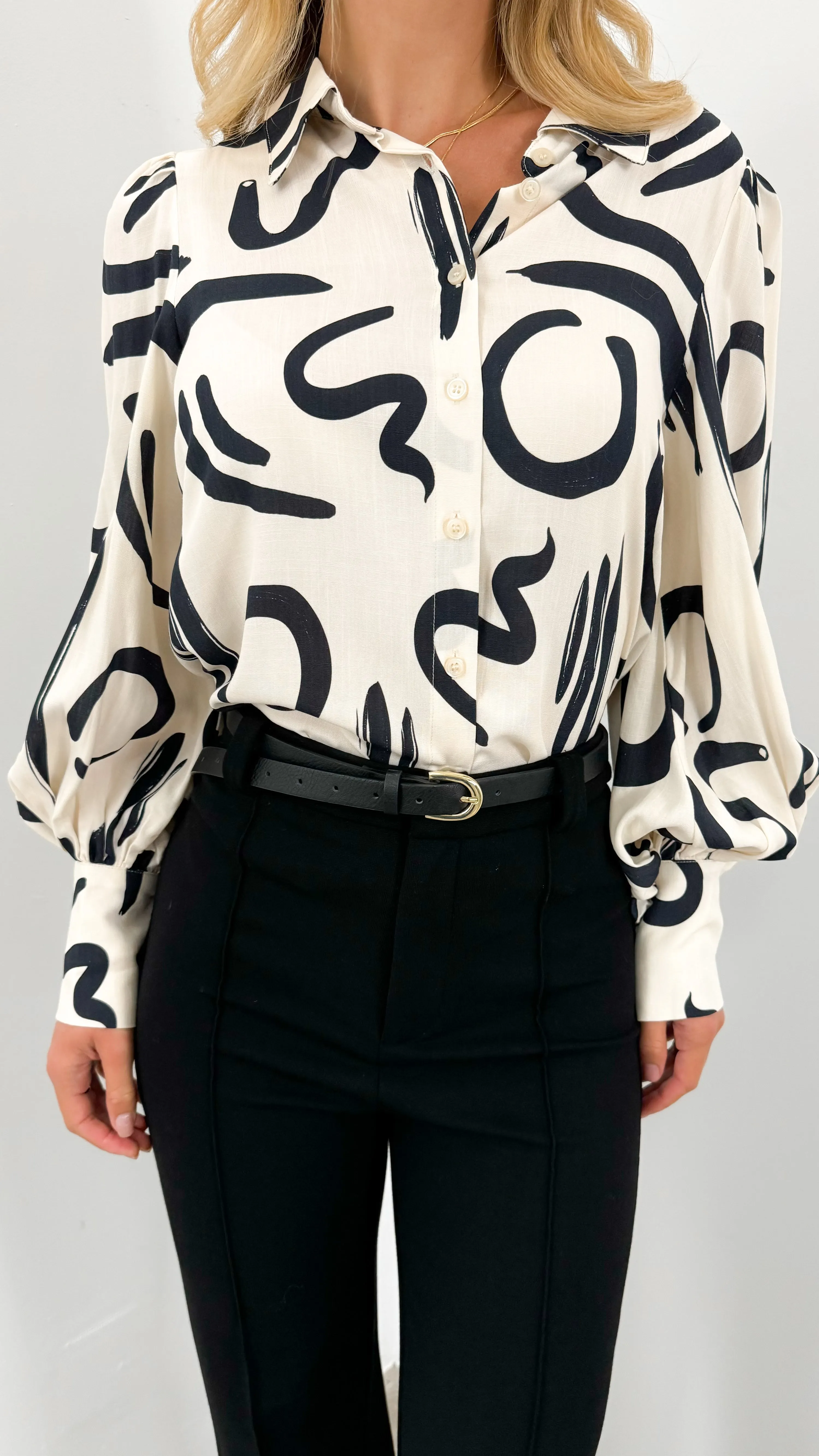 ROLLER BLOUSE - IVORY
