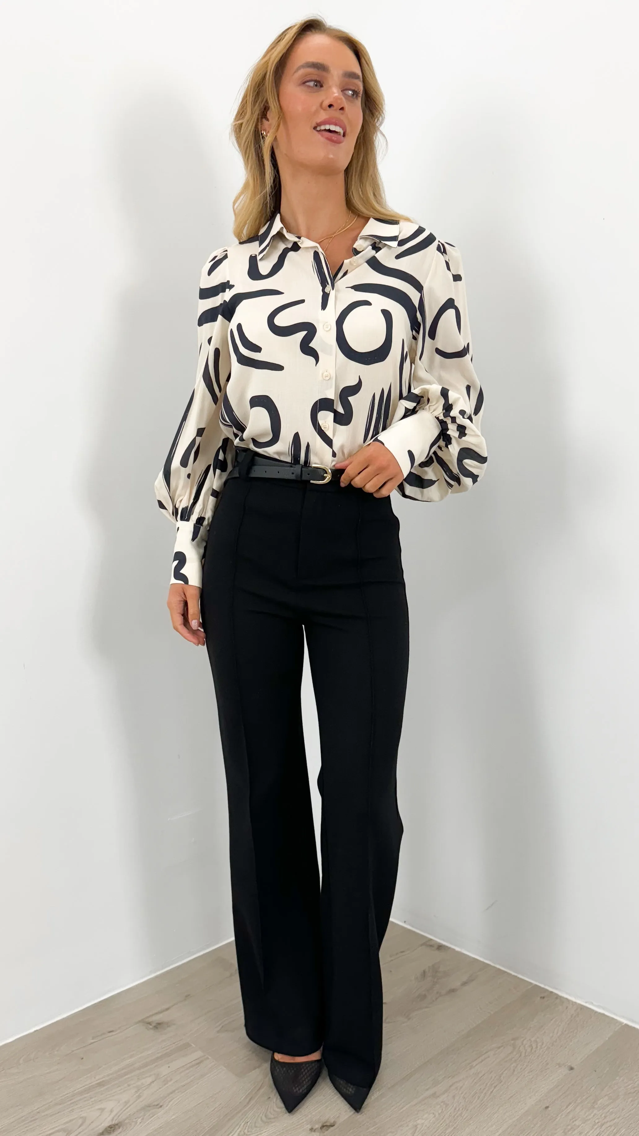 ROLLER BLOUSE - IVORY