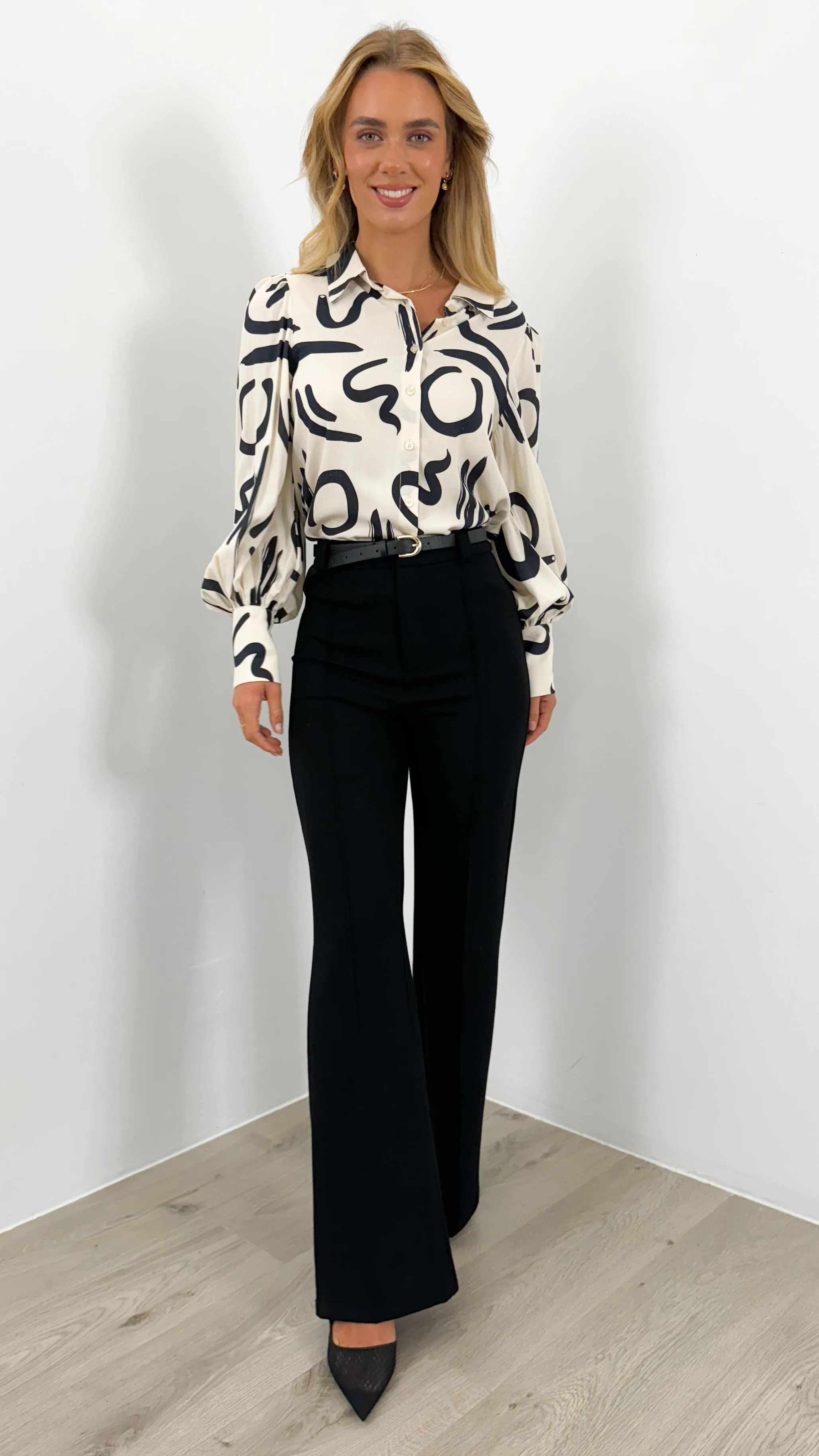 ROLLER BLOUSE - IVORY
