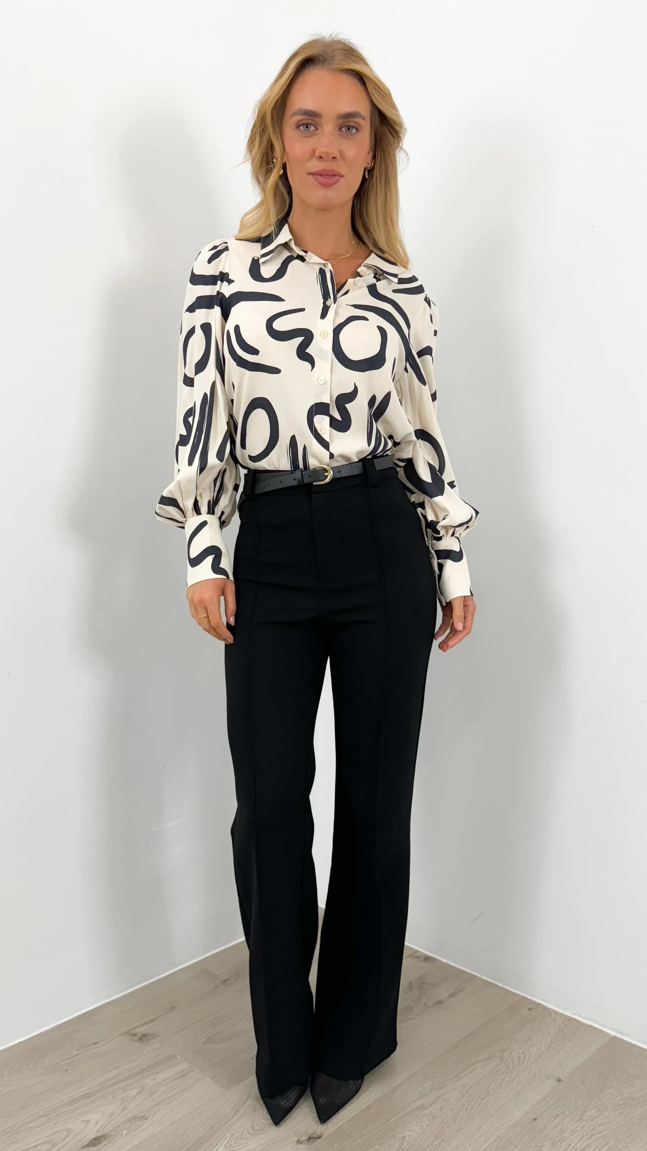 ROLLER BLOUSE - IVORY