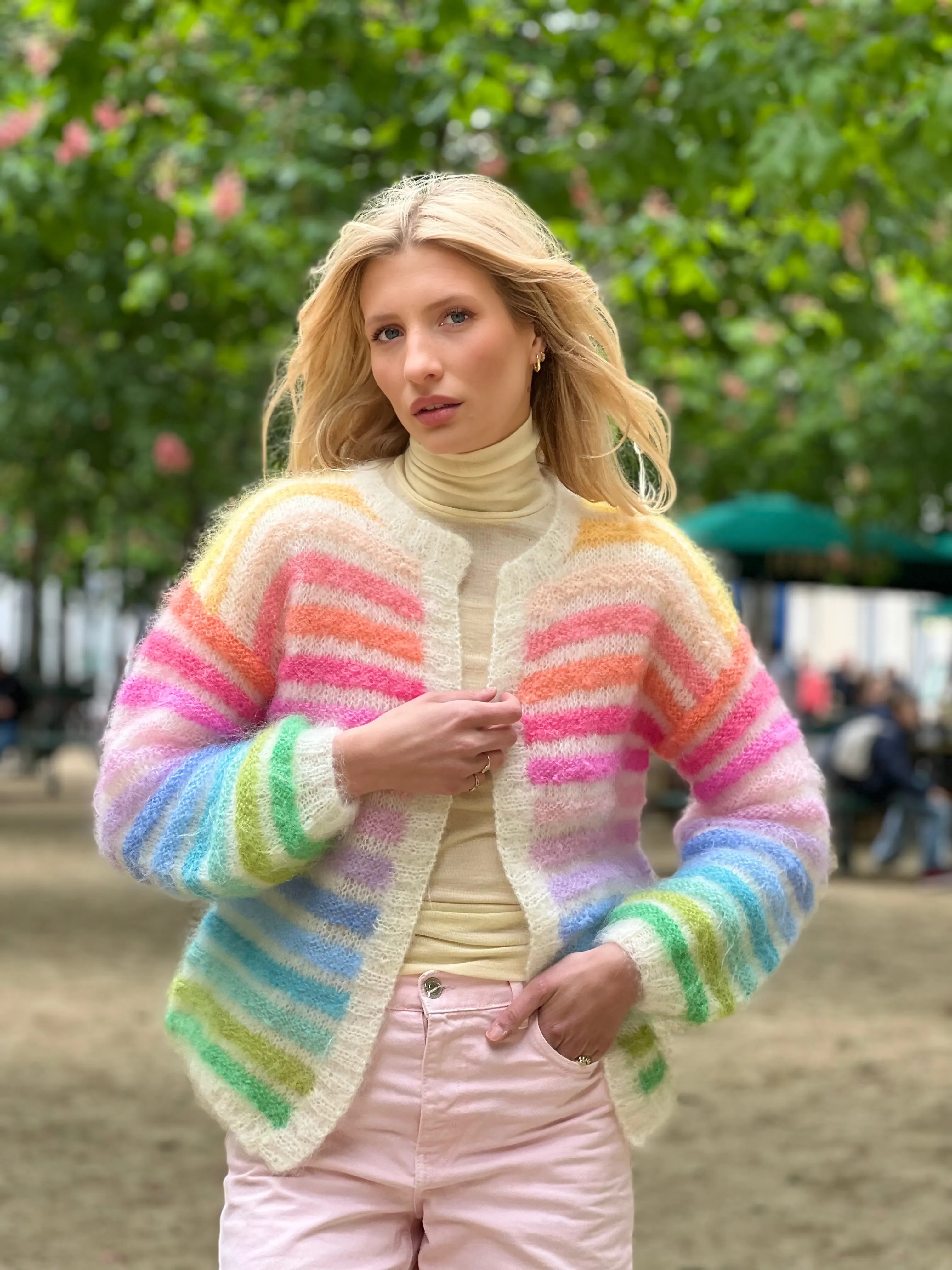 Rose Carmine Little Jacket Melodie Pastels