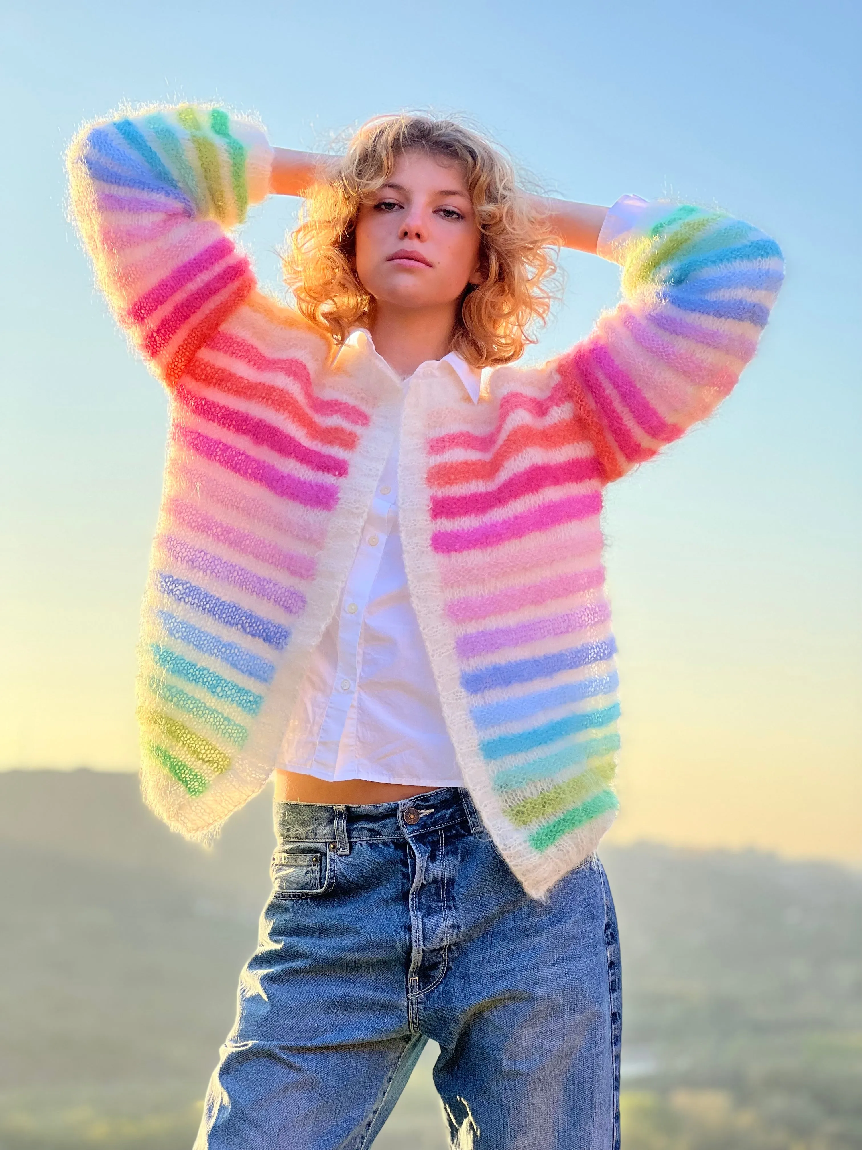 Rose Carmine Little Jacket Melodie Pastels