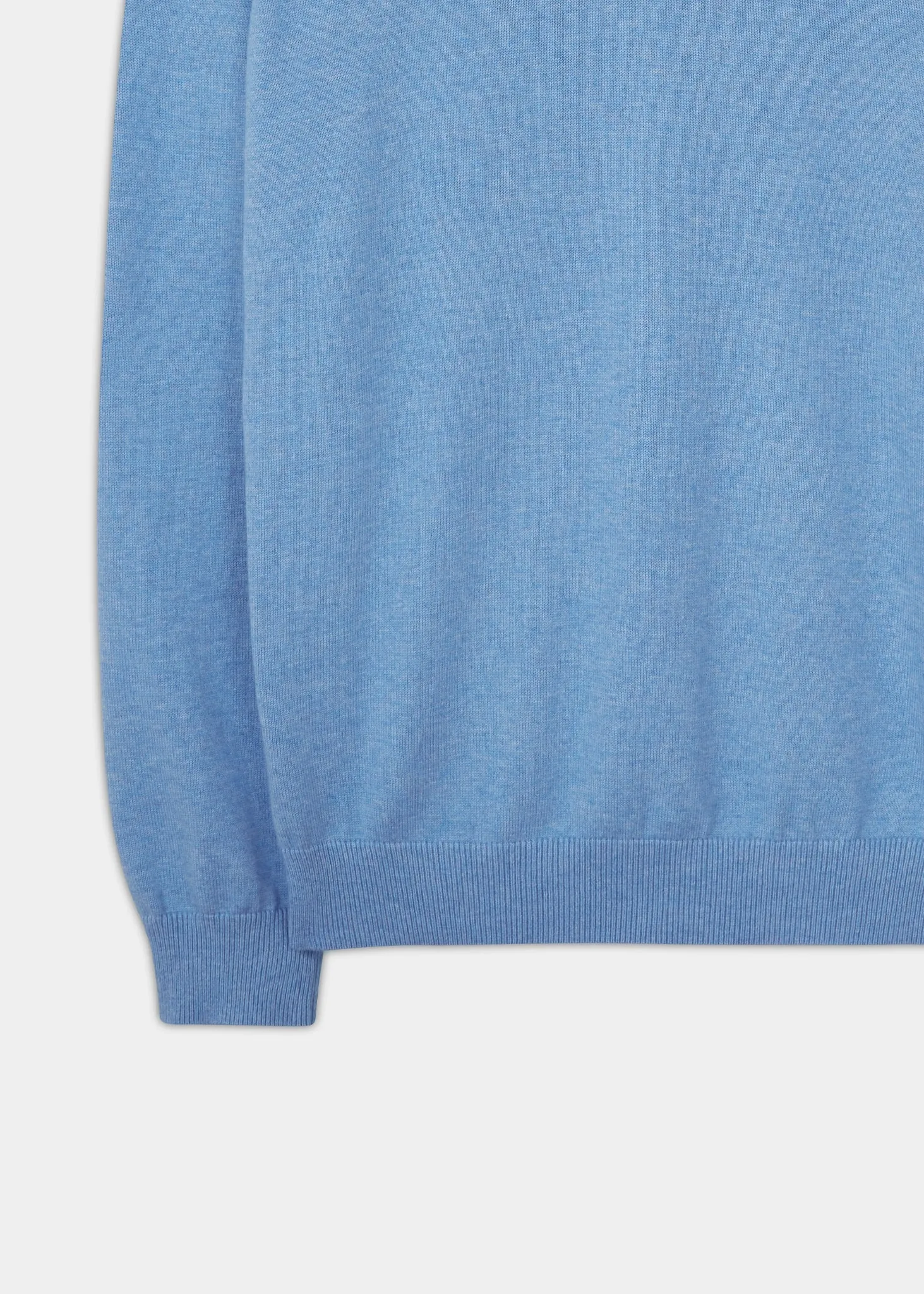 Rothwell Cotton Cashmere Jumper In Carolina Blue