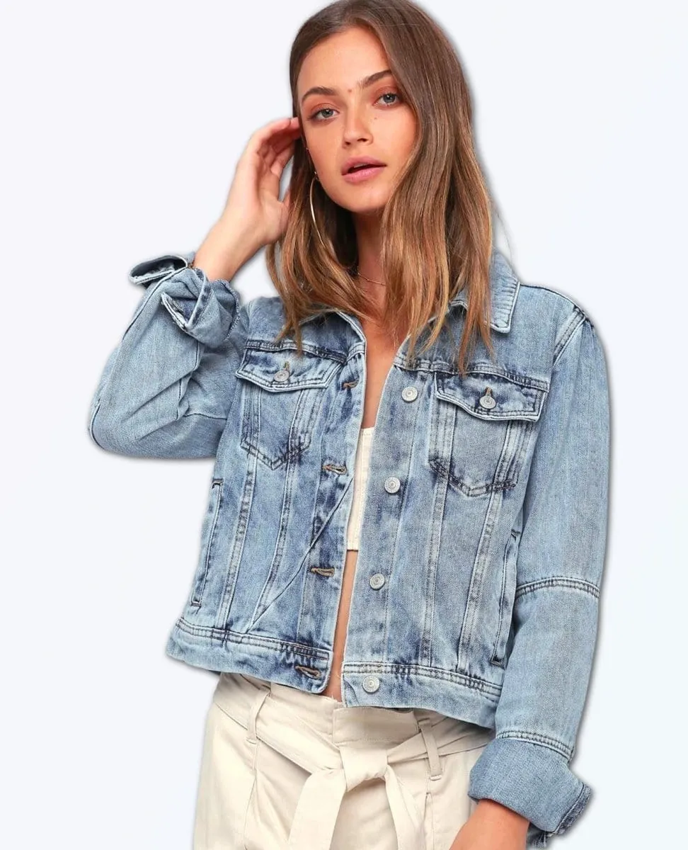Rumors Denim Jacket Light Indigo