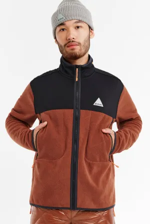 SAMPLE - Men's Albert Fleece Layering-Dark terracotta
