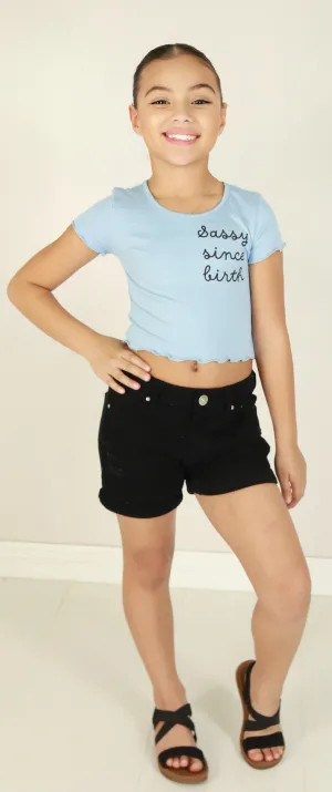SASSY SINCE BIRTH TOP | KIDS SIZE 4-6X