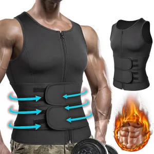 Sauna Suit Men's Workout Tank Tops Black