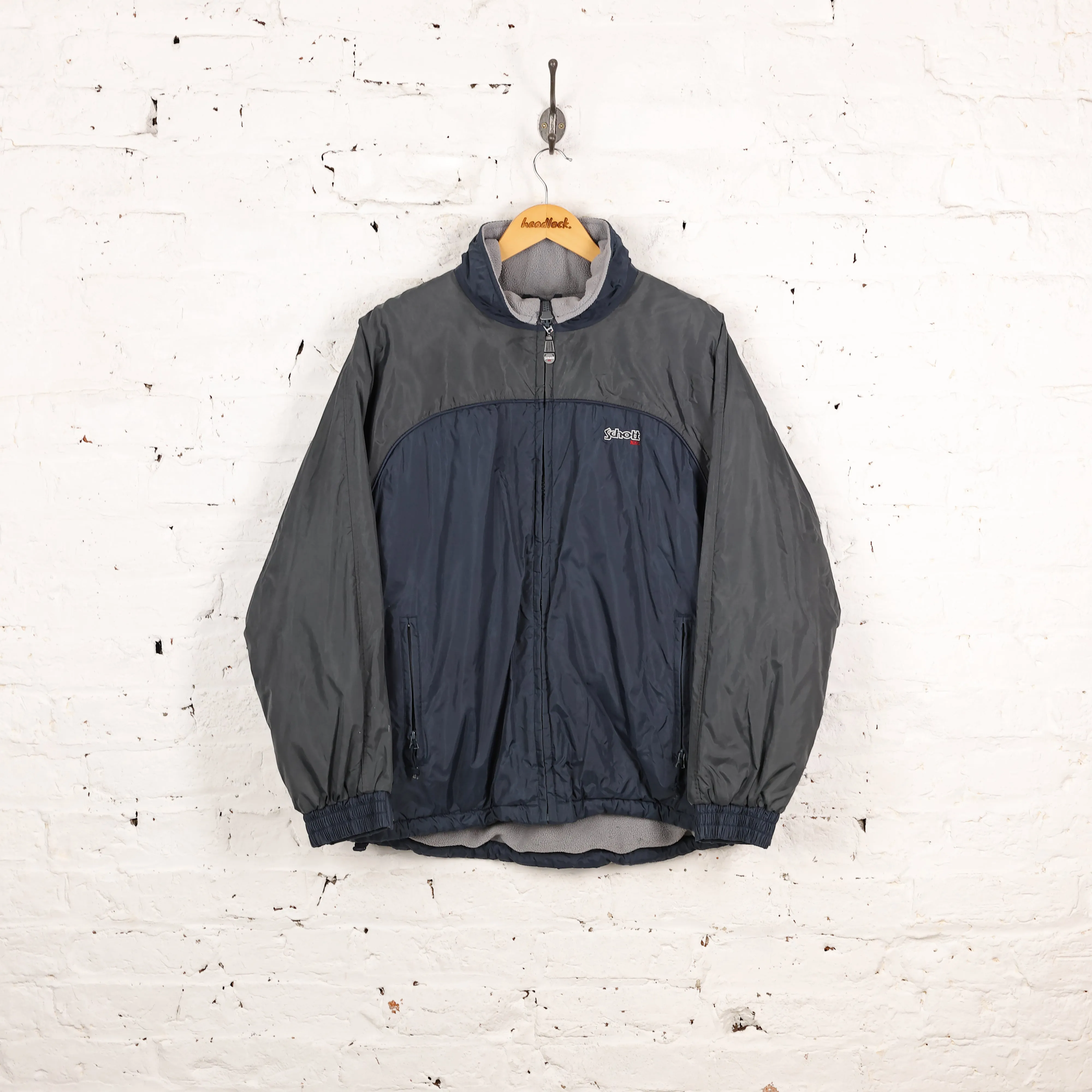 Schott NYC Fleece Lined Jacket - Blue - M