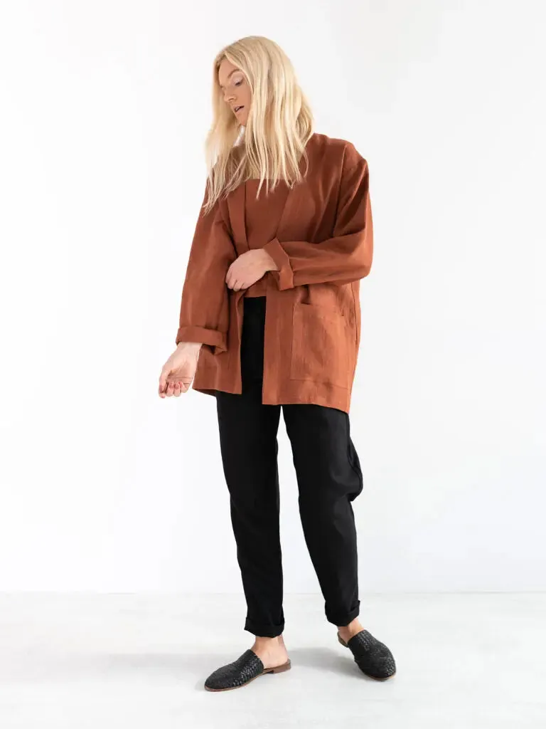 Selby Linen Jacket by Love And Confuse