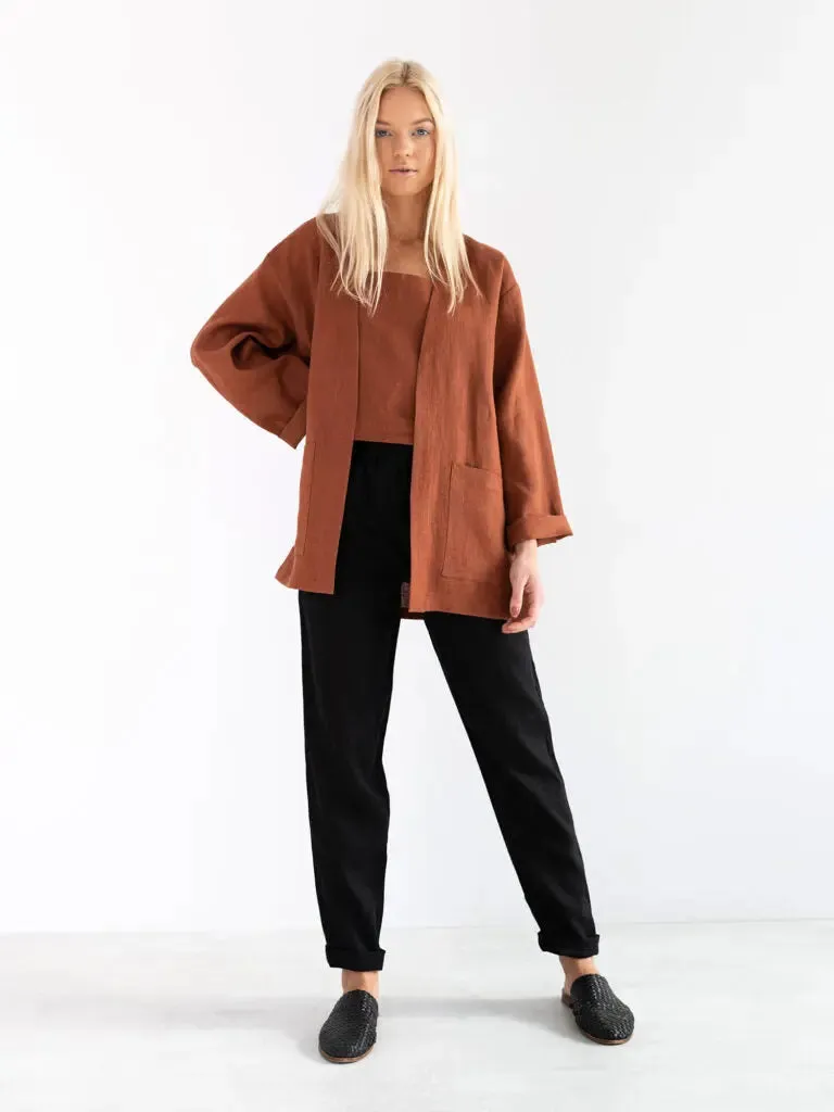 Selby Linen Jacket by Love And Confuse