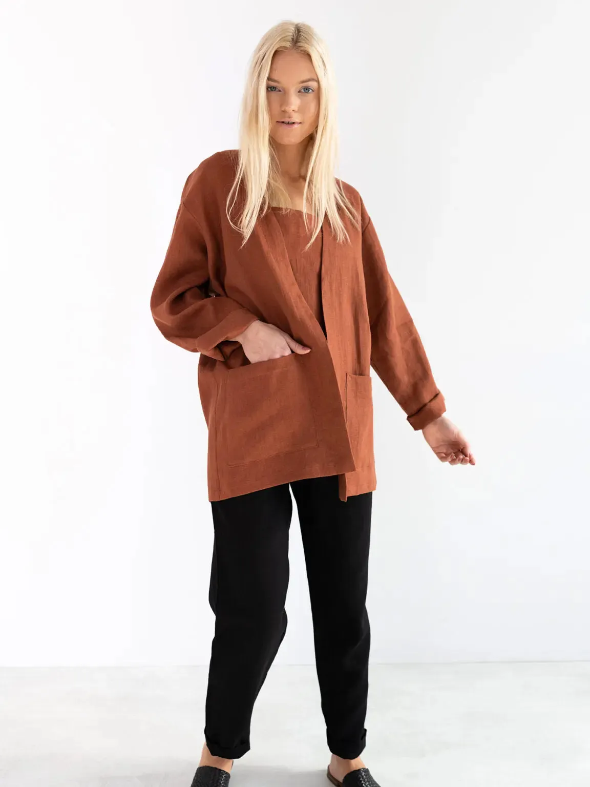 Selby Linen Jacket by Love And Confuse