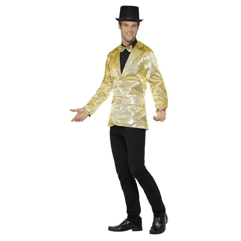 Sequin Jacket, Mens Gold