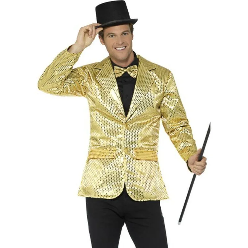 Sequin Jacket, Mens Gold