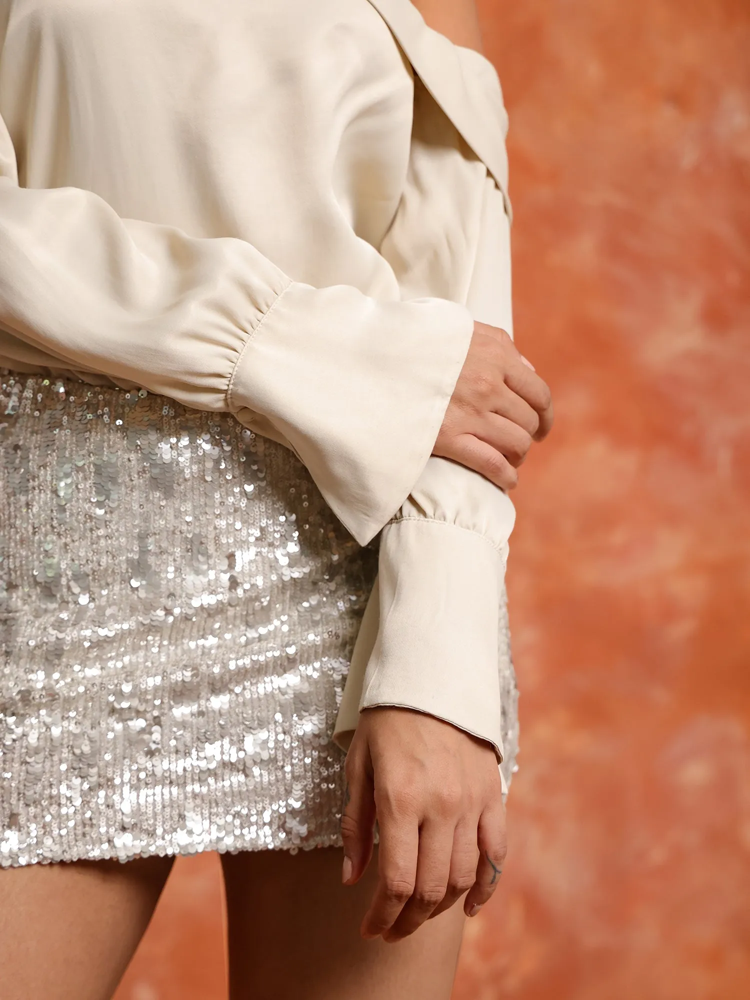 Sequin Mini Skirt