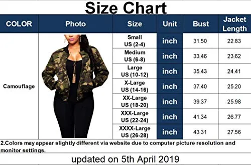 Sexycherry Camouflage Lightweight Short Jacket