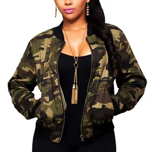Sexycherry Camouflage Lightweight Short Jacket