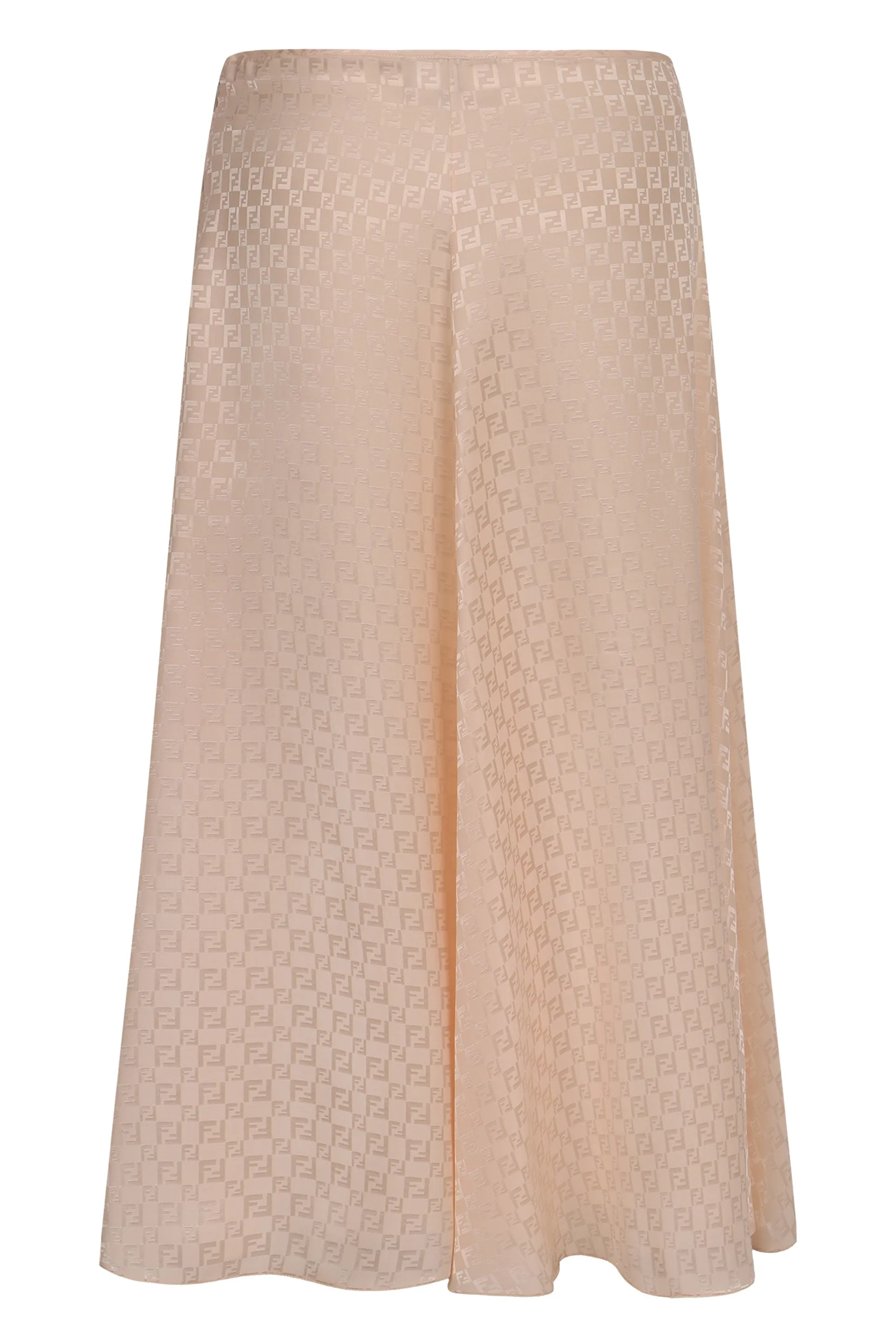 Silk midi skirt