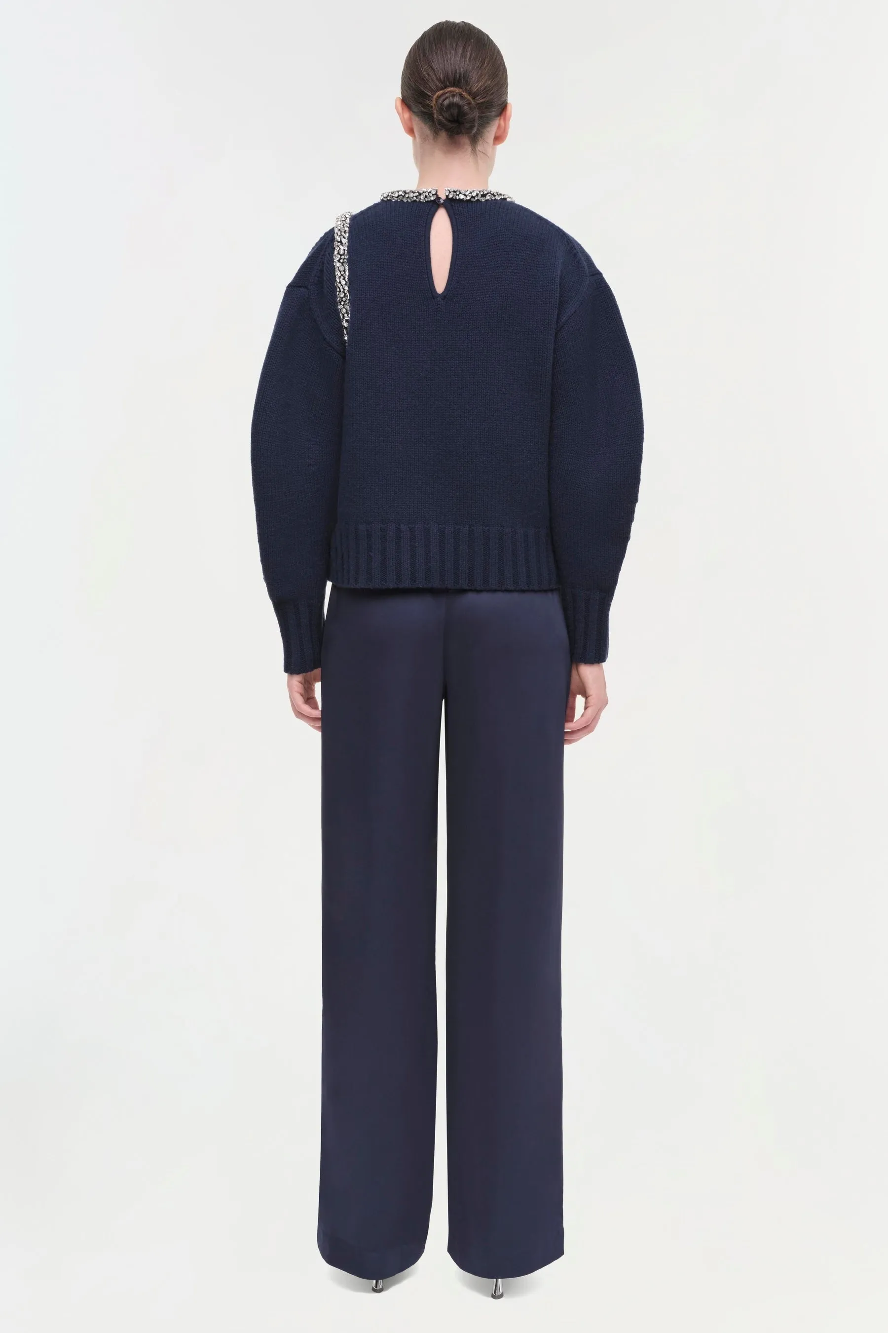 Simkhai Monroe Pullover with Embellishment in Midnight
