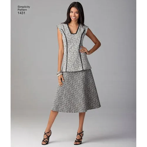 Simplicity 1431 Womens Capsule Wardrobe Sewing Pattern Size 10 - 18 UNCUT Factory Folded