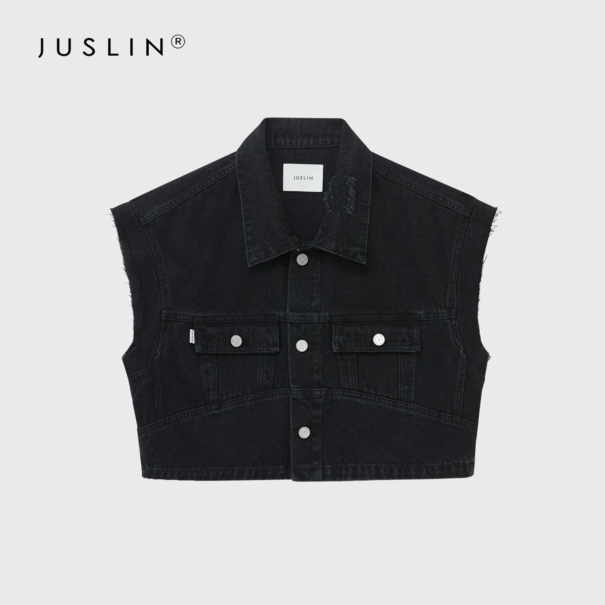 Sleeveless Denim Vest