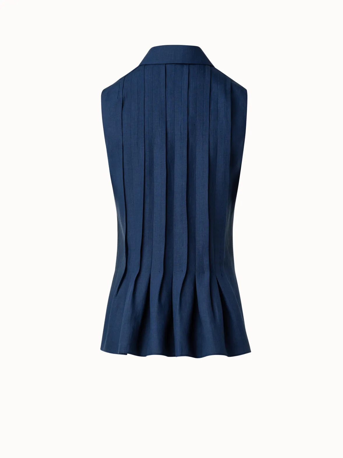 Sleeveless Linen Blouse