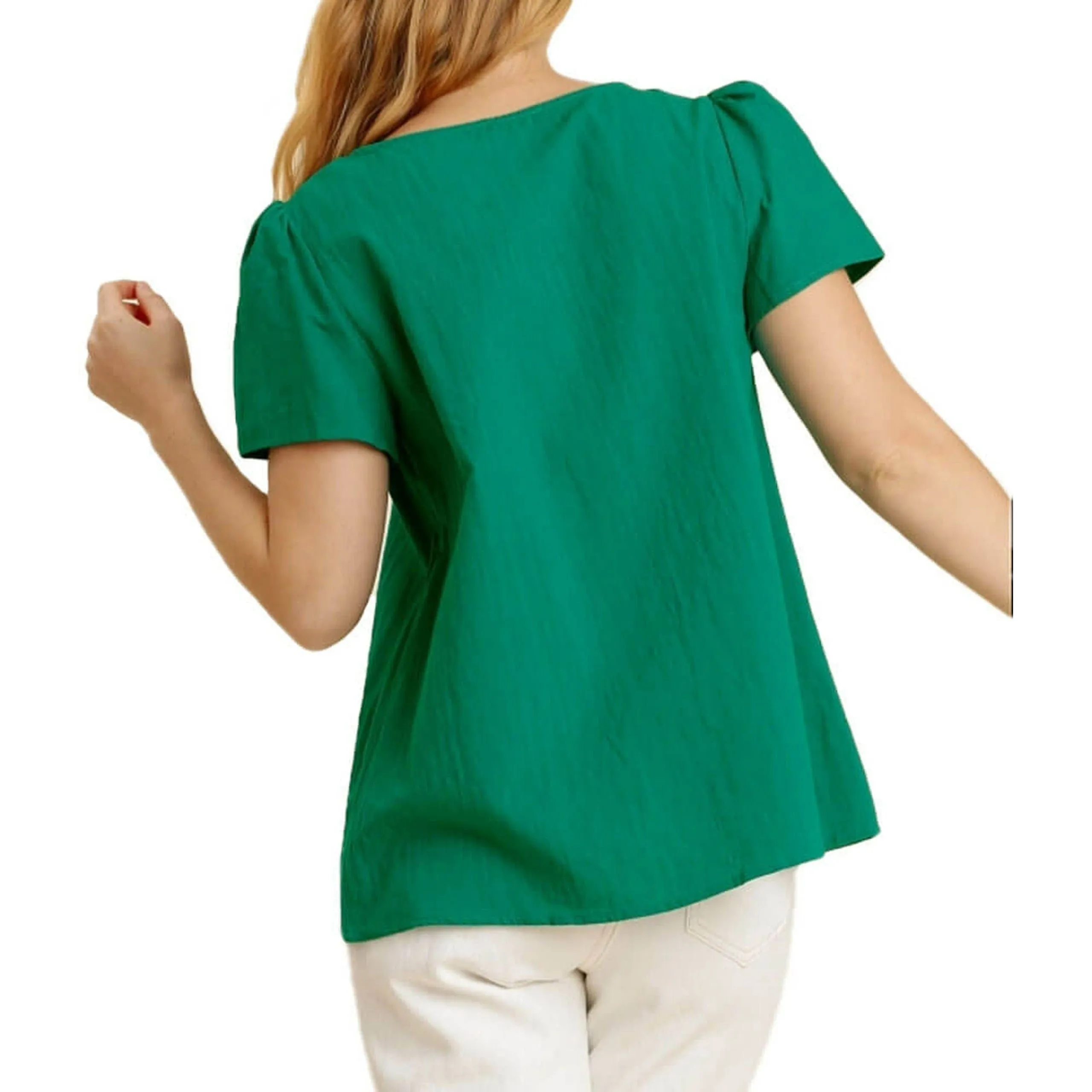 Smocked Detail Top