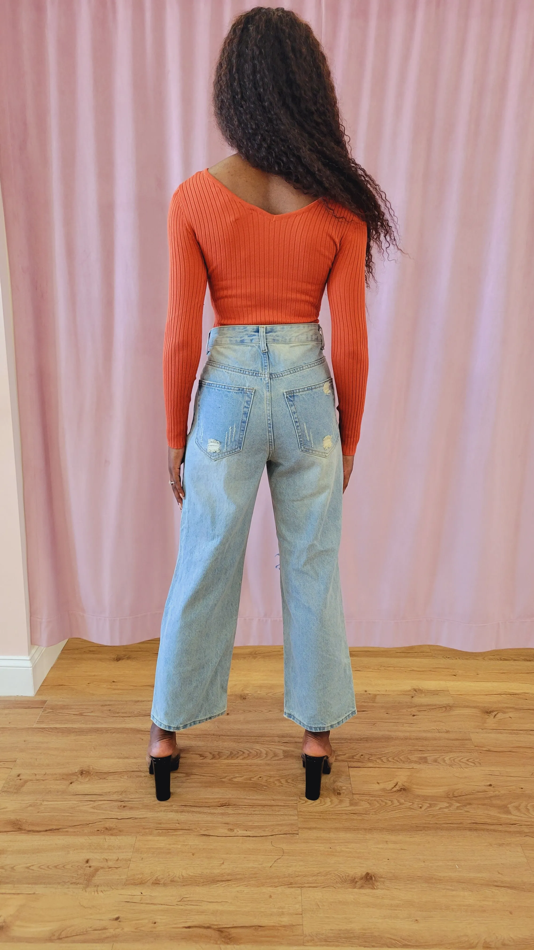 So Gone Bodysuit-Rust
