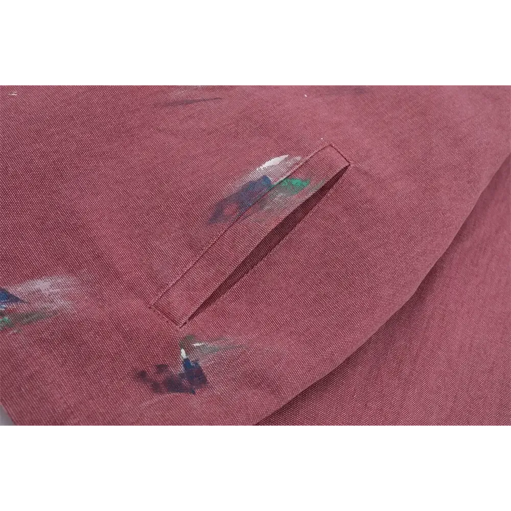 Splash Ink Embroidered Butterfly Y2K Denim Jacket