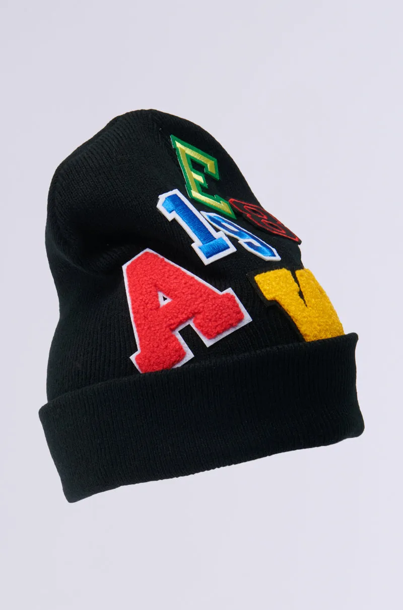 SPORTS VIBES PATCH BEANIE