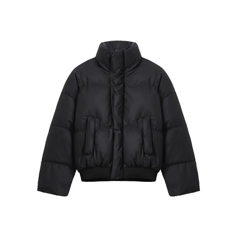 Stand Collar Insulated Cotton Jacket
