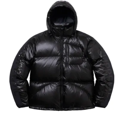 Supreme Hooded Down Down Jacket Black