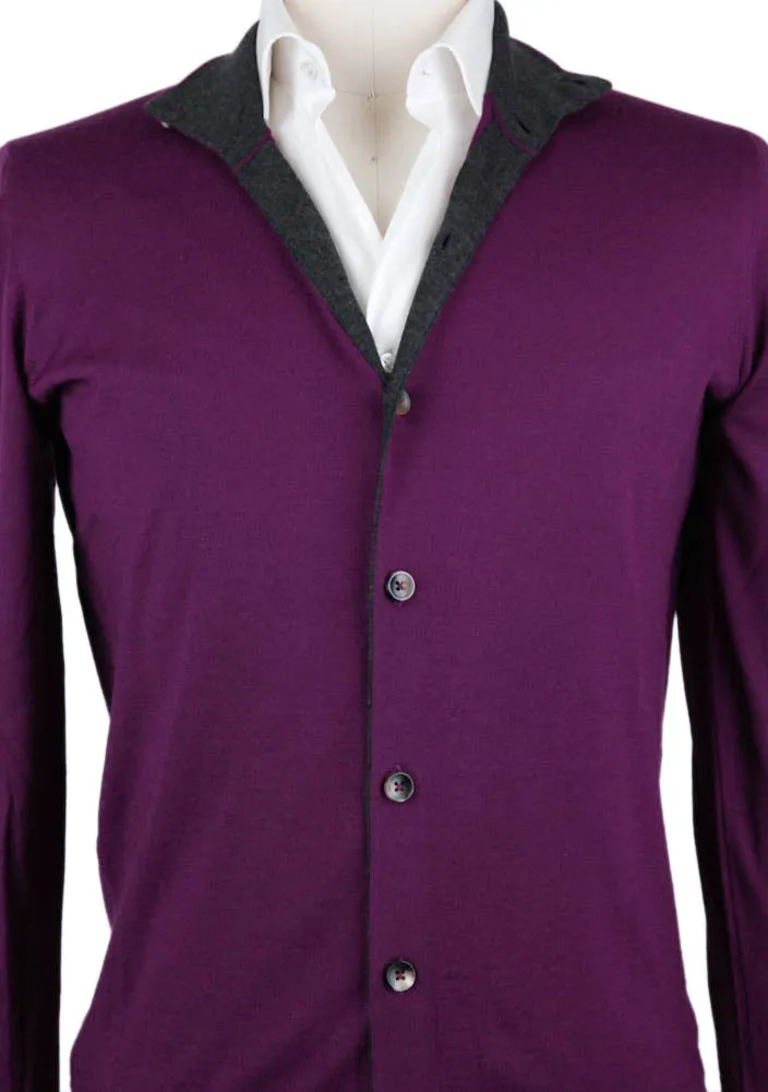 Svevo Parma Purple Cashmere Blend Sweater - Size: Large US / 52 EU