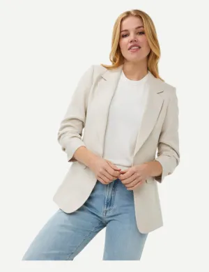 Tan Linen Blazer