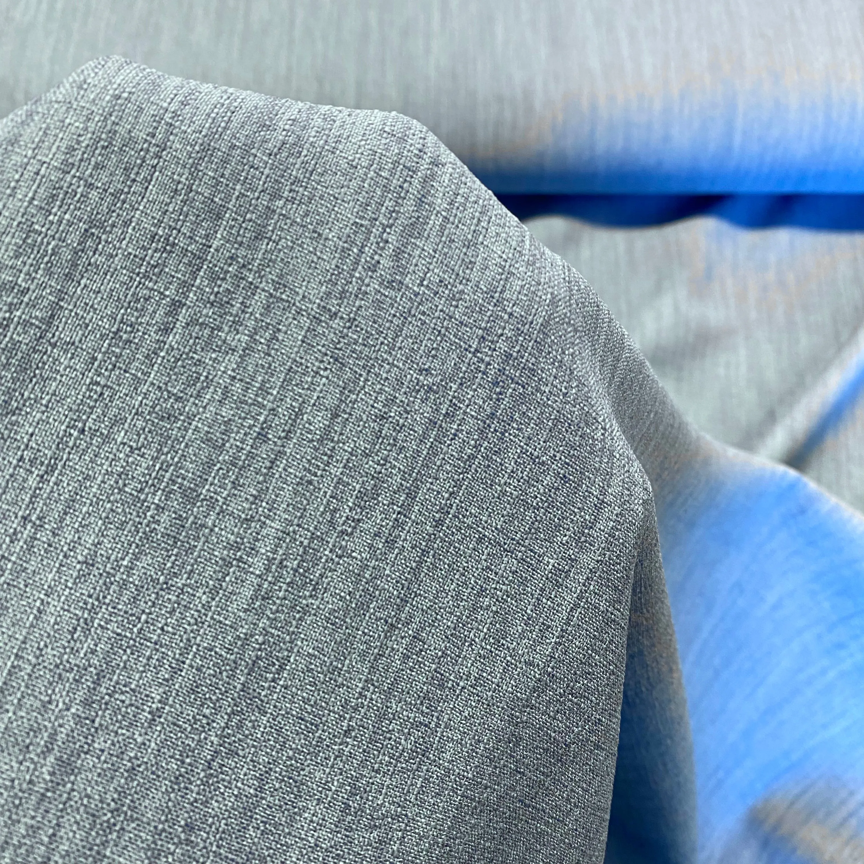 Textured Linen Look - Denim