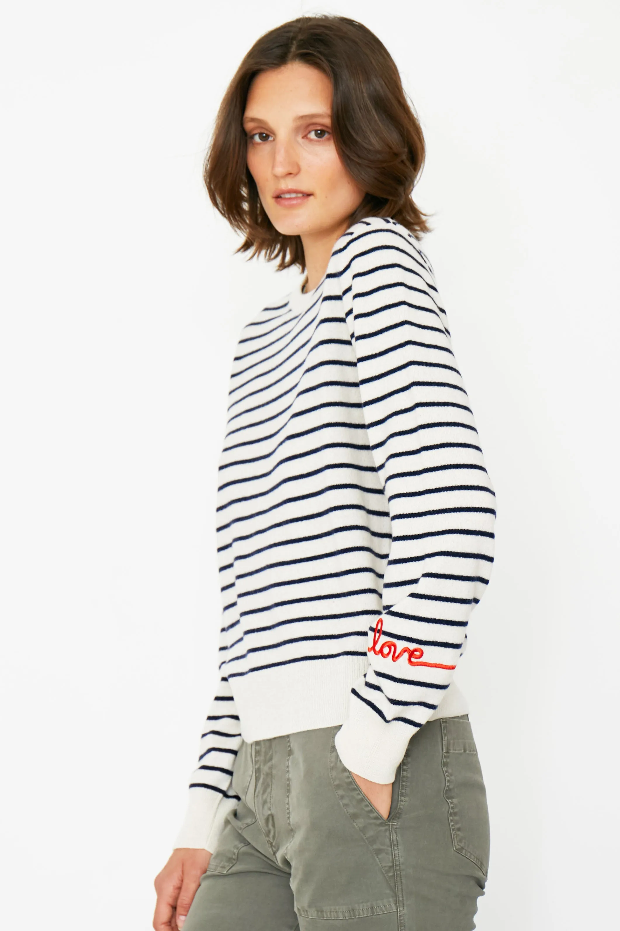 The Betty Love - Cream/Navy