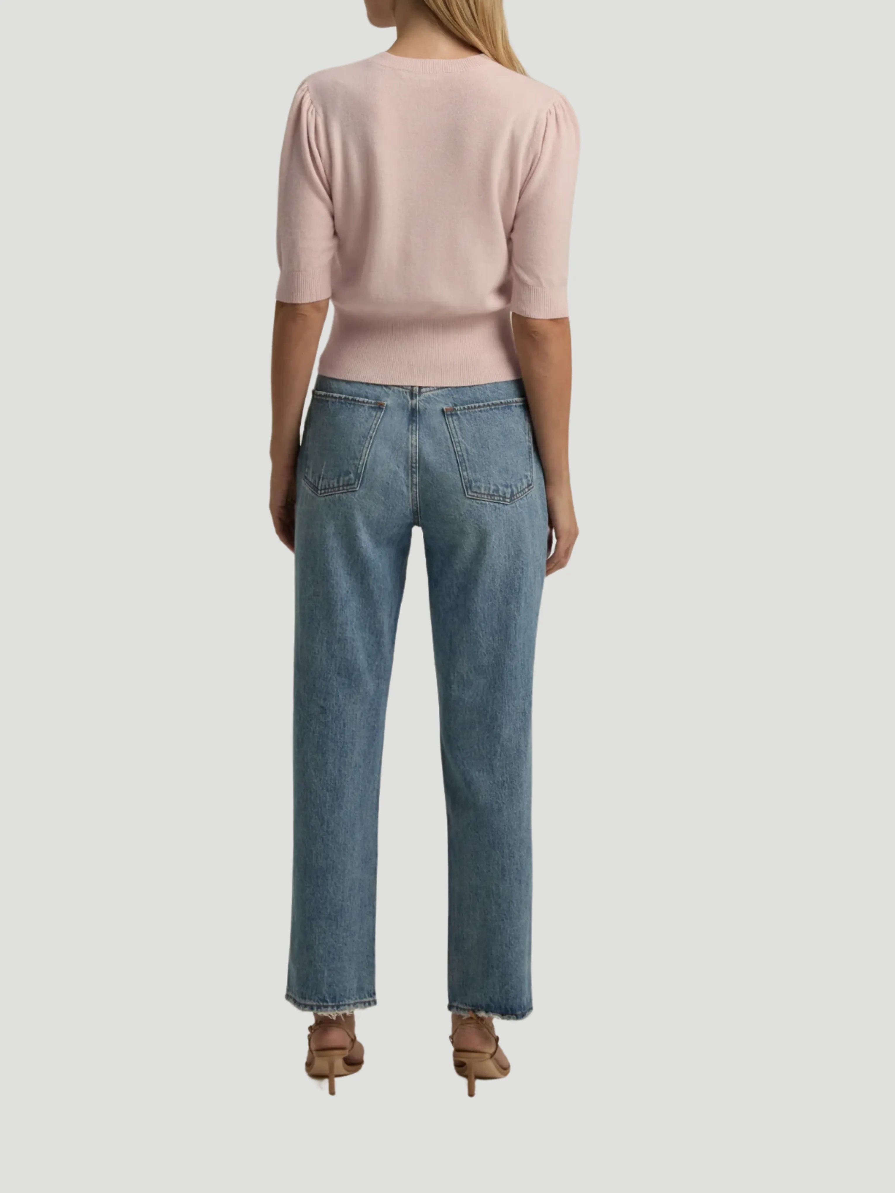 The Elena Top in Pale Pink