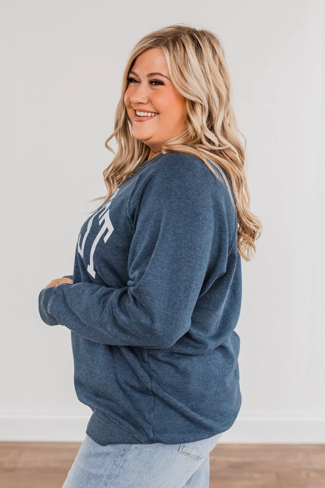 Thread & Supply "Midwest" Crew Neck Pullover- Blue