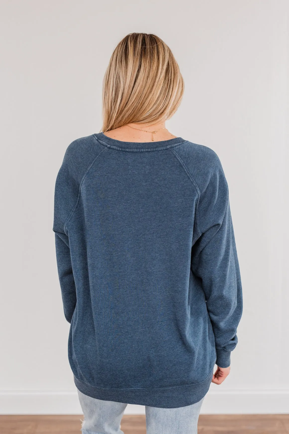 Thread & Supply "Midwest" Crew Neck Pullover- Blue