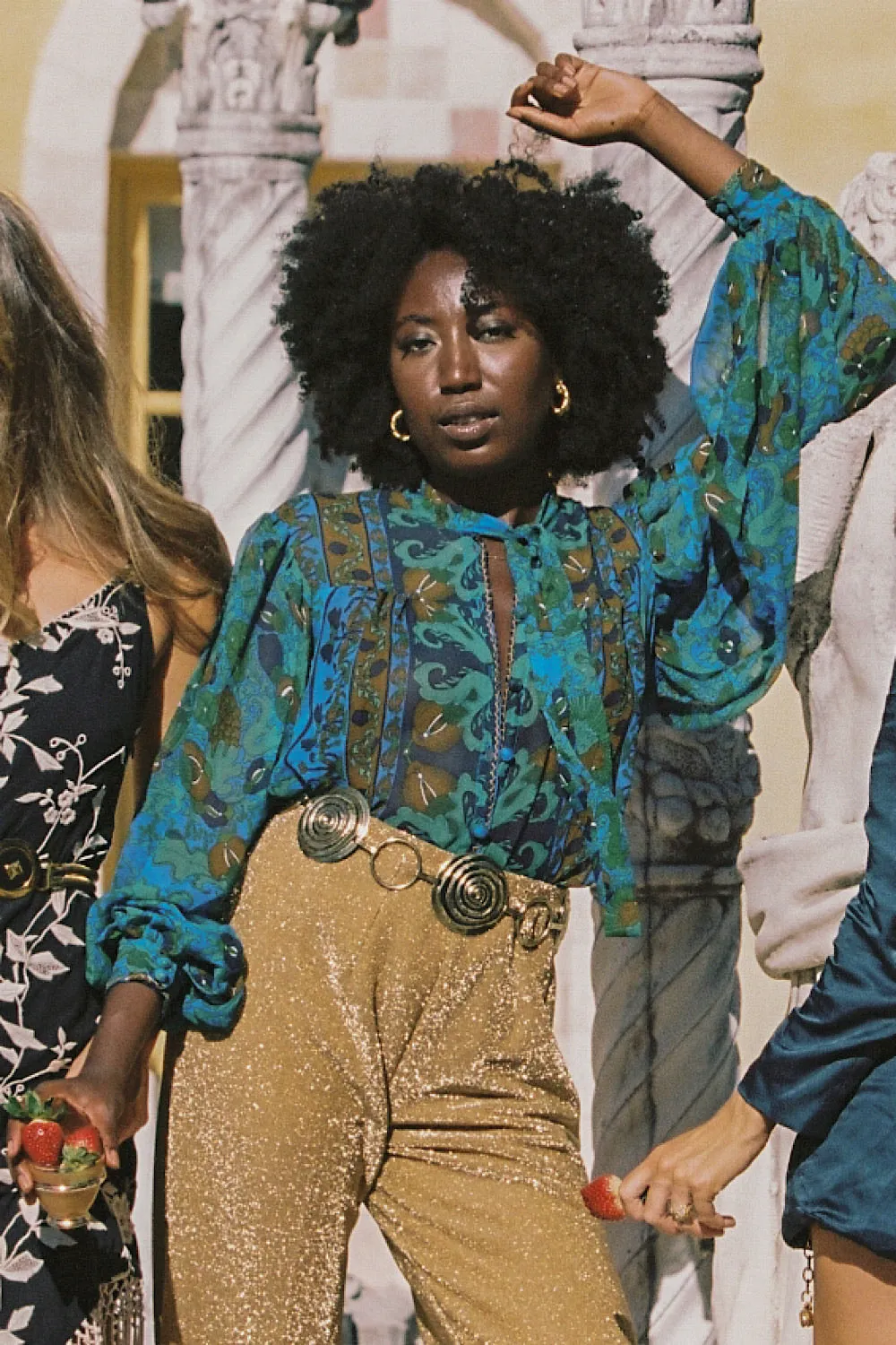 Till The Morning Comes Silk Blouse - Bird Of Paradise