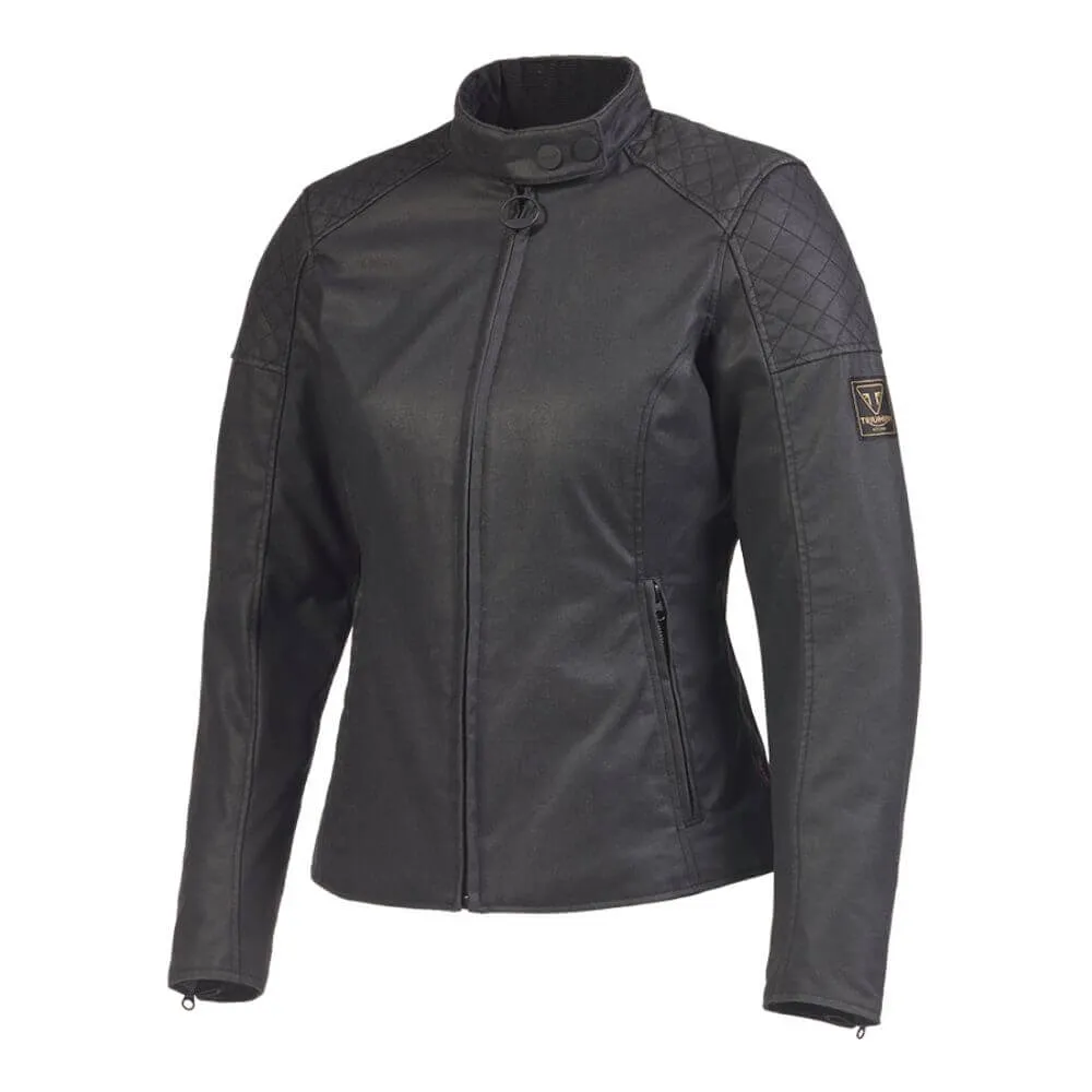 Triumph Braddan Women's Wax Jacket Black