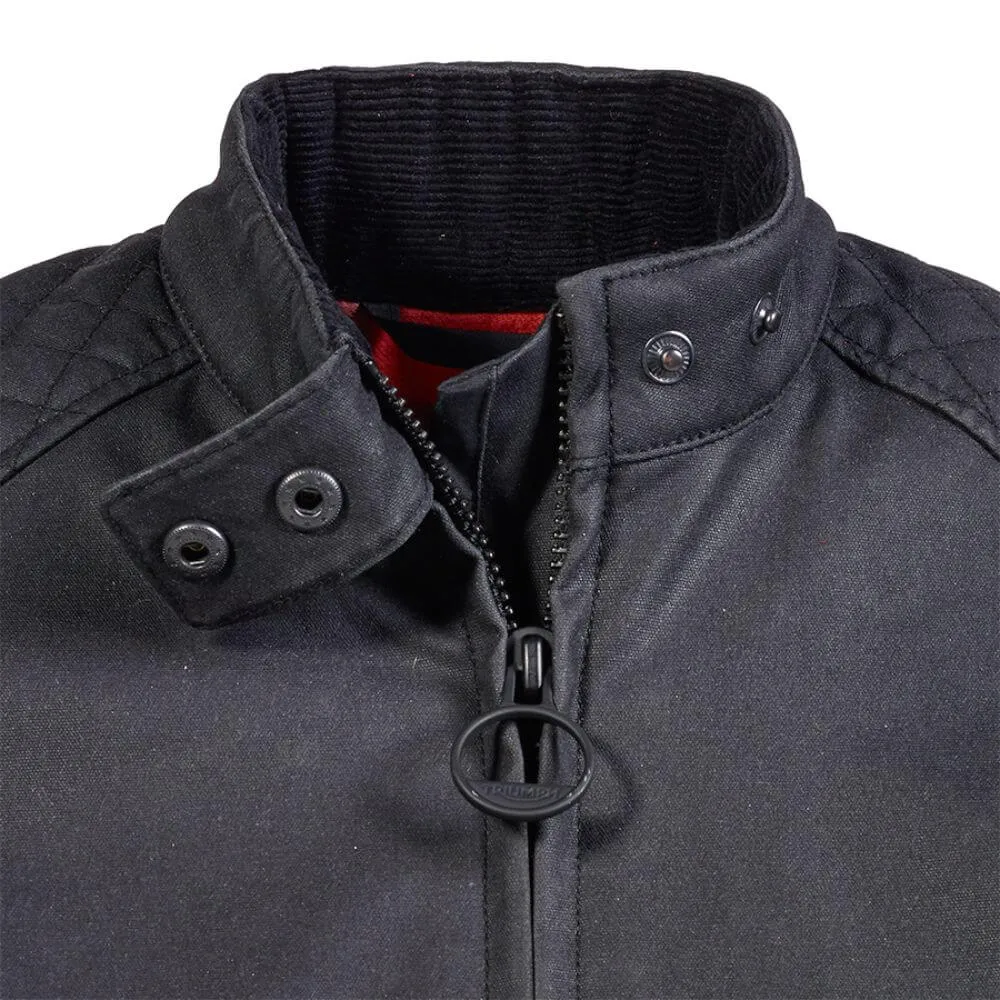 Triumph Braddan Women's Wax Jacket Black