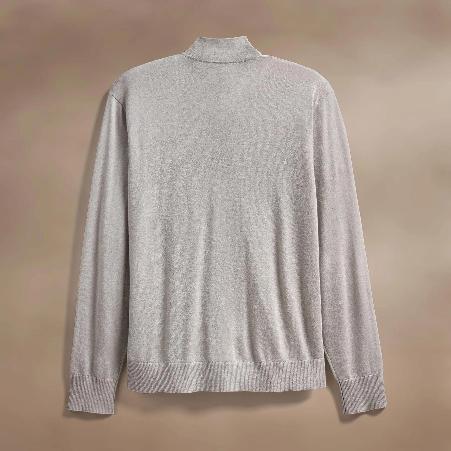 Ultrafine Cashmere Half Zip - Concrete