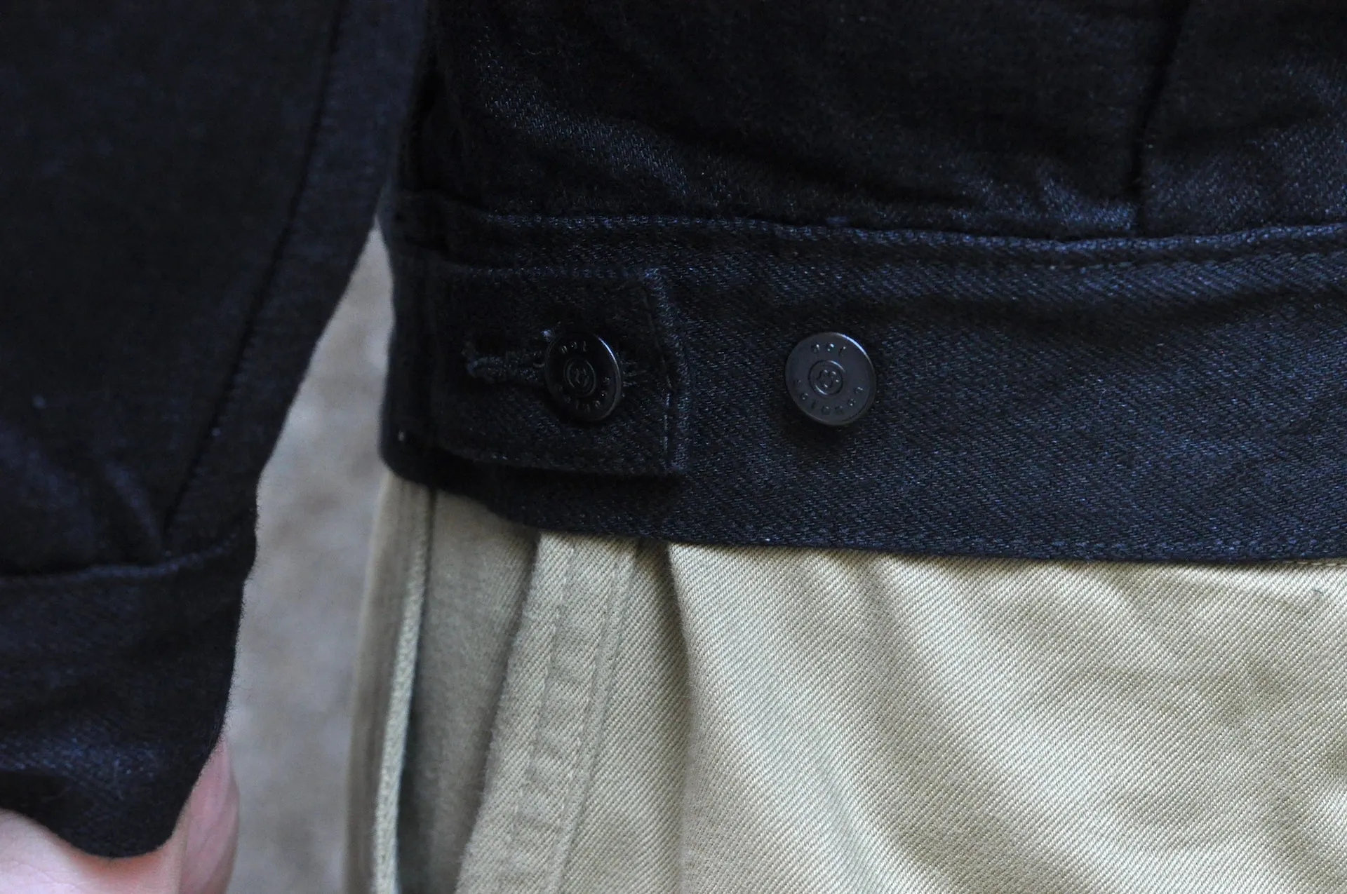 Unique Garment 14oz 'Before Dawn' Type 2 Black Denim Jacket