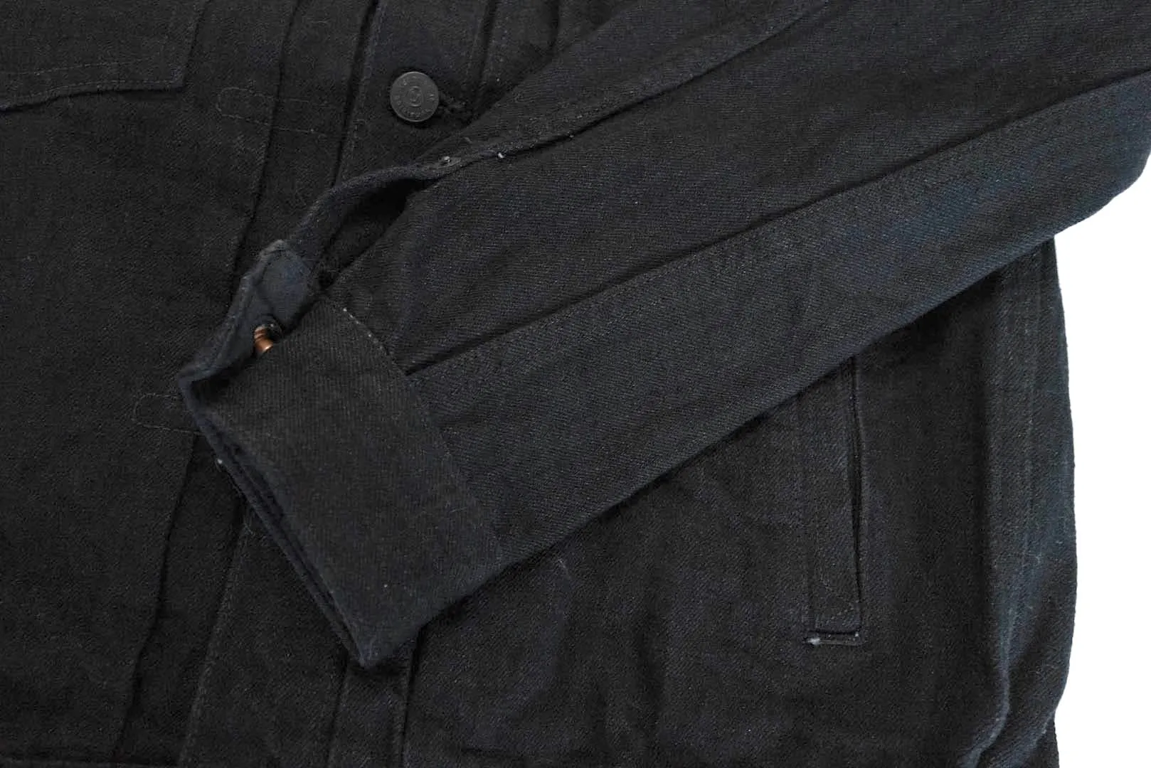 Unique Garment 14oz 'Before Dawn' Type 2 Black Denim Jacket