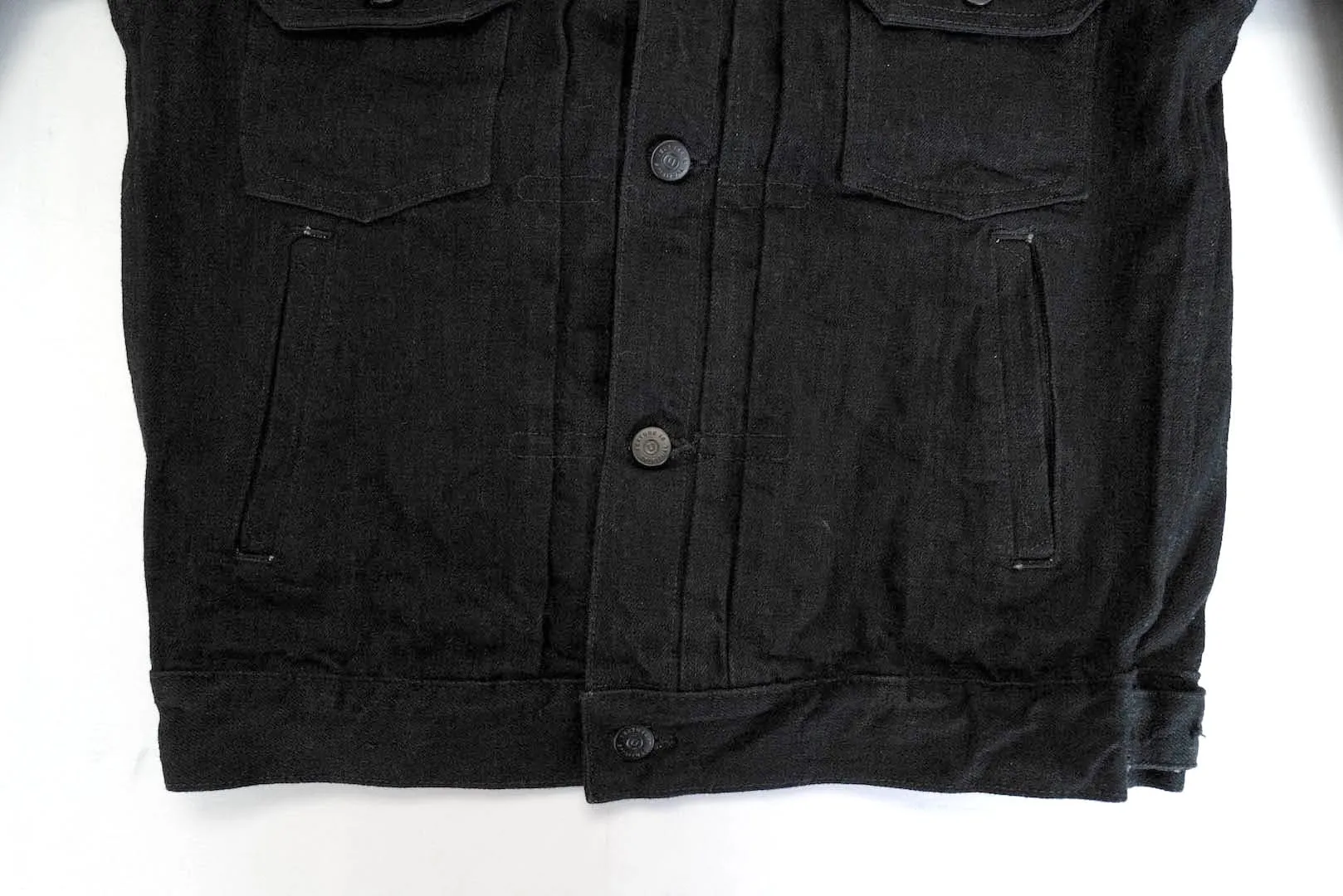 Unique Garment 14oz 'Before Dawn' Type 2 Black Denim Jacket