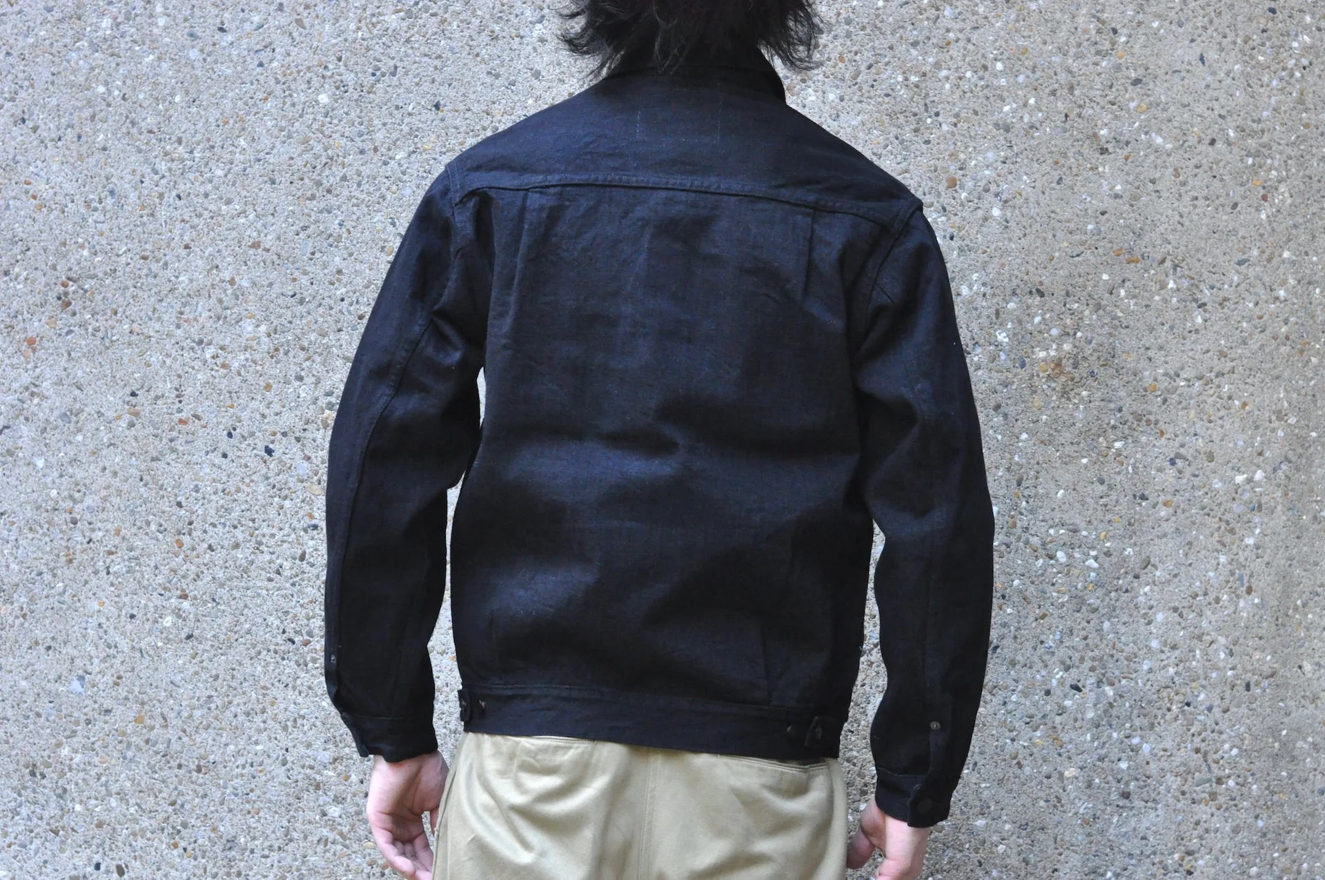 Unique Garment 14oz 'Before Dawn' Type 2 Black Denim Jacket