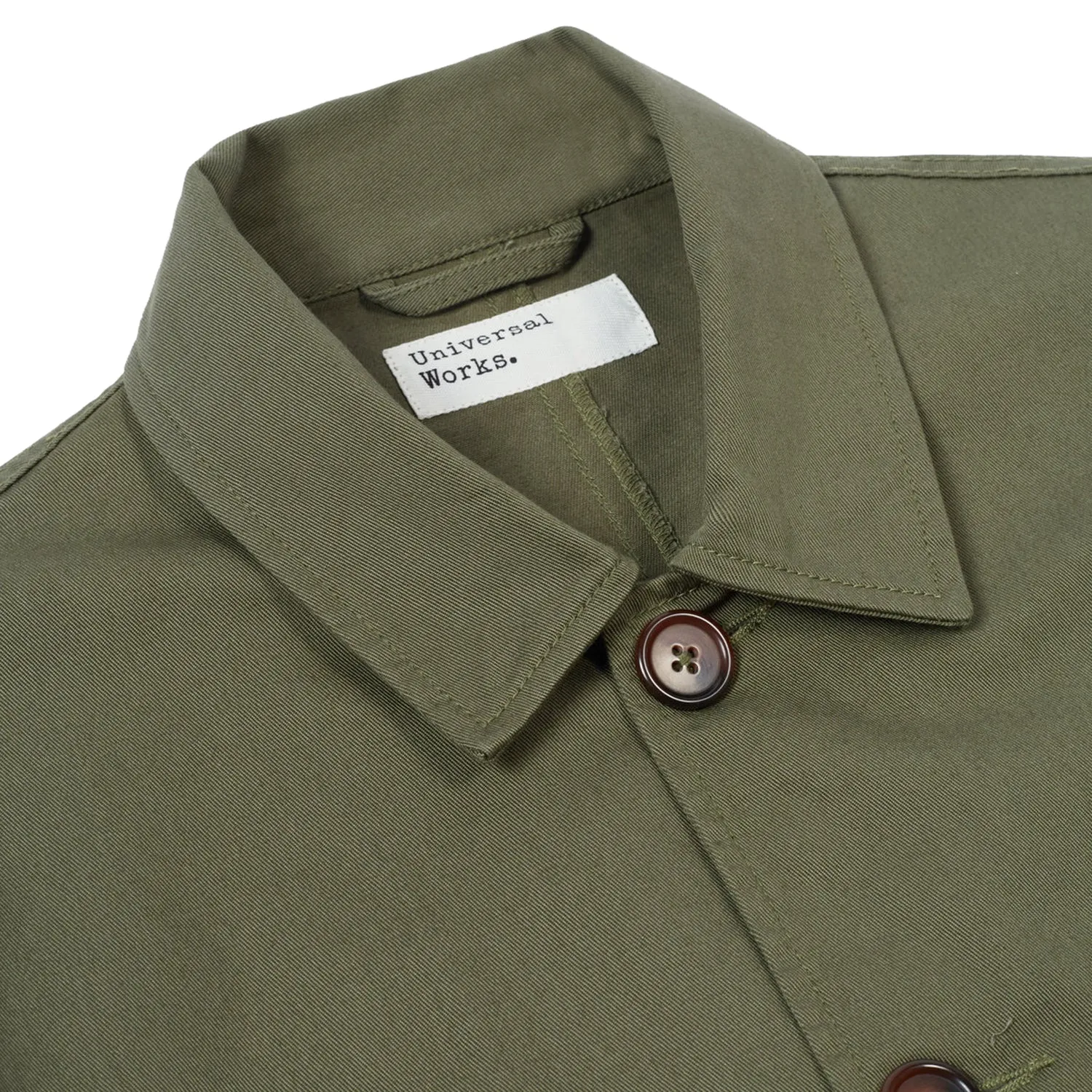 Universal Works Bakers Jacket Light Olive Twill